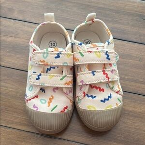 Cat & Jack Cream Sneakers with Velcro Straps
